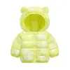 Out-of-season baby and toddler autumn and winter colorful down cotton-padded jackets for boys and girls, cute ear-covered cotton-padded jackets and children's clothing Specification image